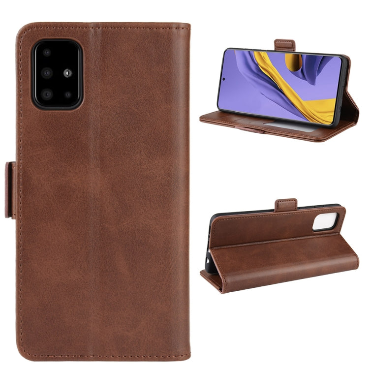 For Galaxy A51 (4G) Dual-side Magnetic Buckle Horizontal Flip Leather Case with Holder & Card Slots & Wallet