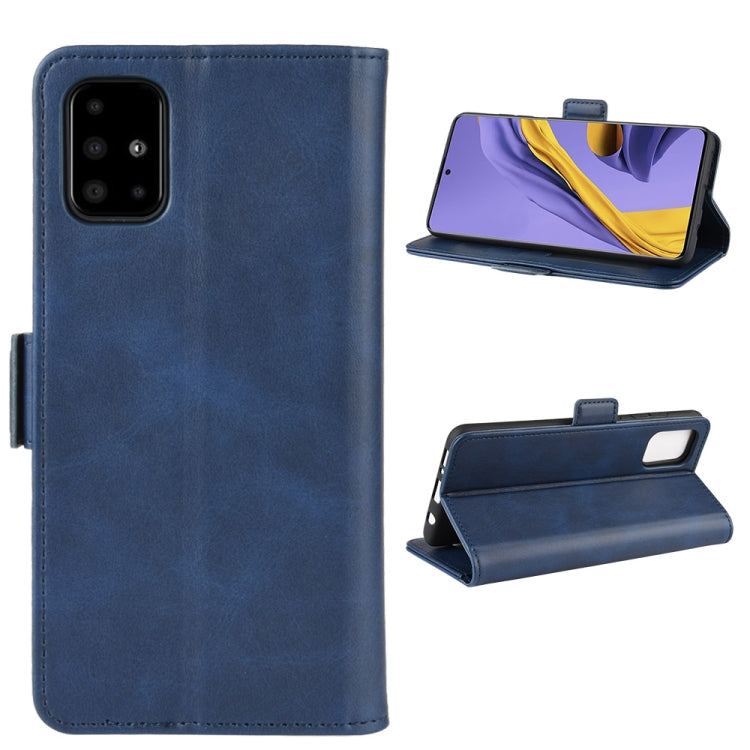 For Galaxy A51 (4G) Dual-side Magnetic Buckle Horizontal Flip Leather Case with Holder & Card Slots & Wallet