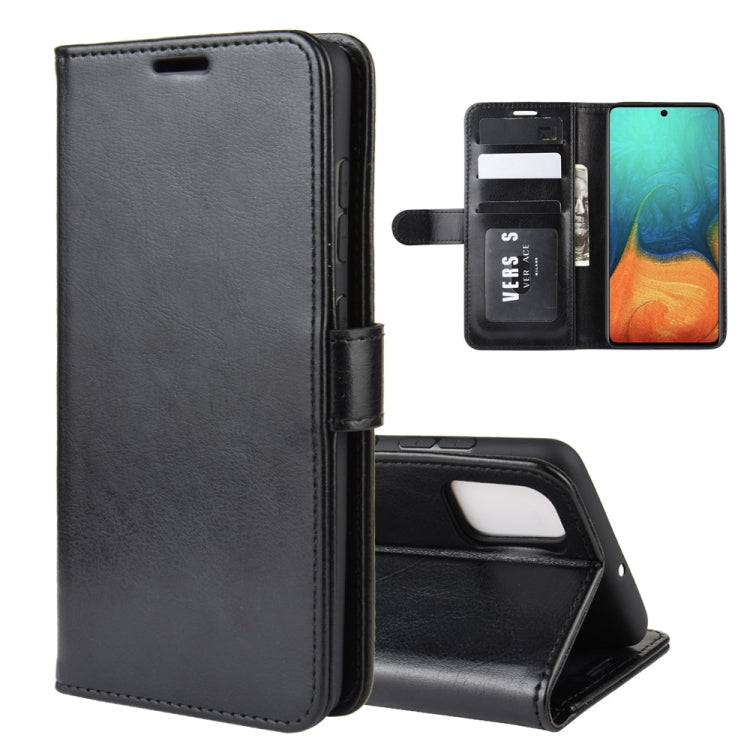 For Galaxy A71 R64 Texture Single Horizontal Flip Protective Case with Holder & Card Slots & Wallet& Photo Frame