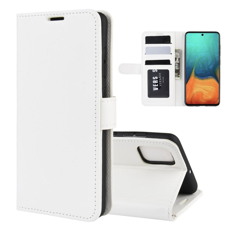 For Galaxy A71 R64 Texture Single Horizontal Flip Protective Case with Holder & Card Slots & Wallet& Photo Frame