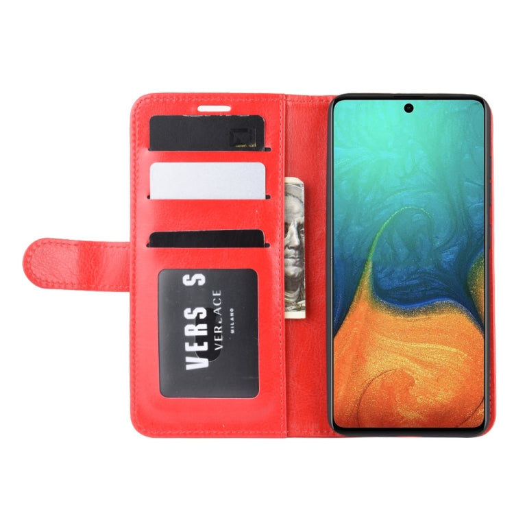 For Galaxy A71 R64 Texture Single Horizontal Flip Protective Case with Holder & Card Slots & Wallet& Photo Frame