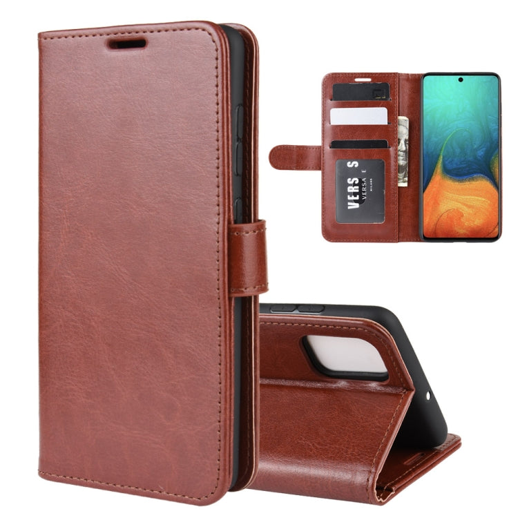 For Galaxy A71 R64 Texture Single Horizontal Flip Protective Case with Holder & Card Slots & Wallet& Photo Frame