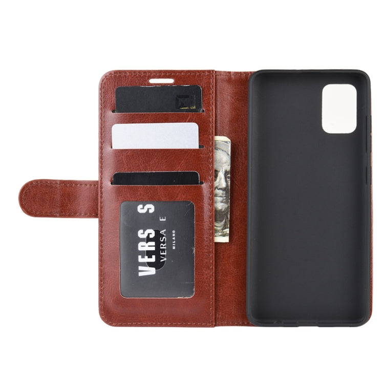 For Galaxy A71 R64 Texture Single Horizontal Flip Protective Case with Holder & Card Slots & Wallet& Photo Frame