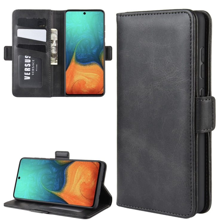 For Galaxy A71 Dual-side Magnetic Buckle Horizontal Flip Leather Case with Holder & Card Slots & Wallet