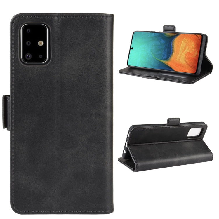 For Galaxy A71 Dual-side Magnetic Buckle Horizontal Flip Leather Case with Holder & Card Slots & Wallet