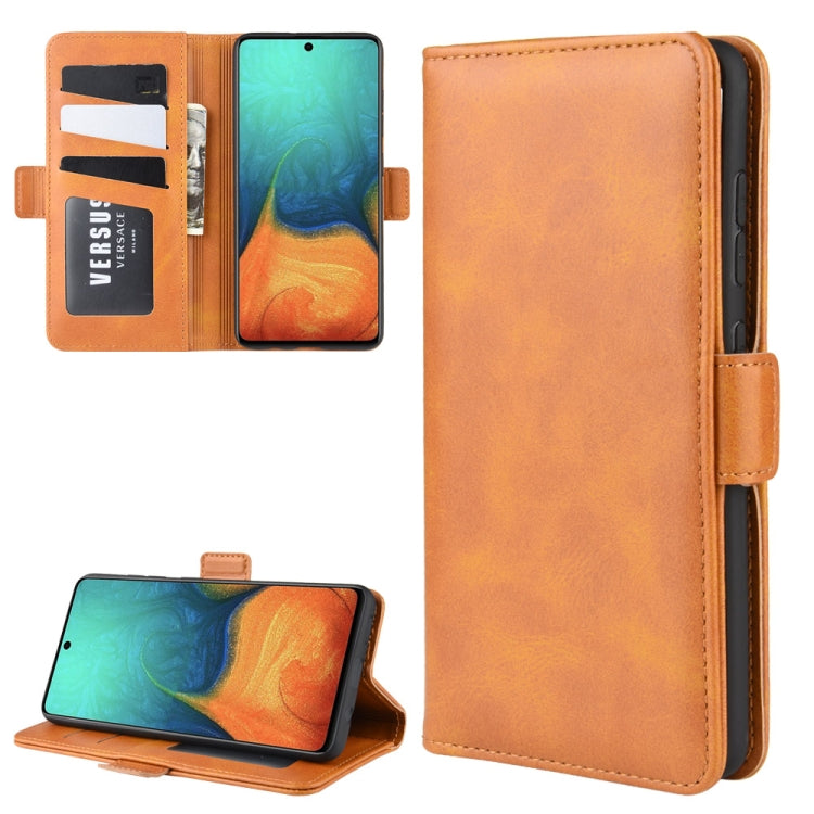 For Galaxy A71 Dual-side Magnetic Buckle Horizontal Flip Leather Case with Holder & Card Slots & Wallet