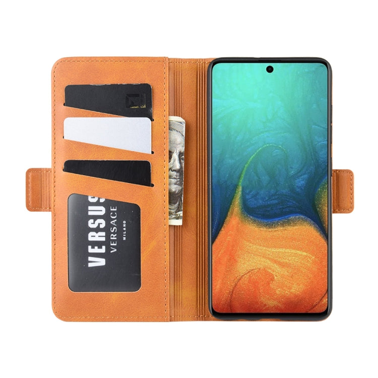 For Galaxy A71 Dual-side Magnetic Buckle Horizontal Flip Leather Case with Holder & Card Slots & Wallet