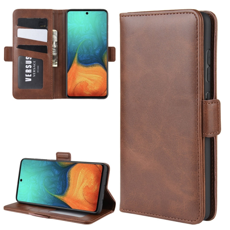 For Galaxy A71 Dual-side Magnetic Buckle Horizontal Flip Leather Case with Holder & Card Slots & Wallet