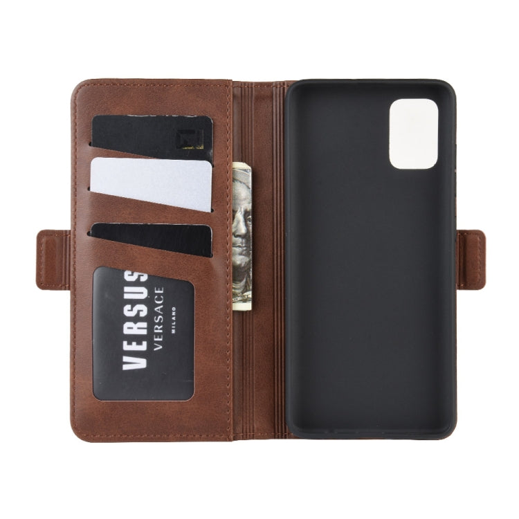 For Galaxy A71 Dual-side Magnetic Buckle Horizontal Flip Leather Case with Holder & Card Slots & Wallet