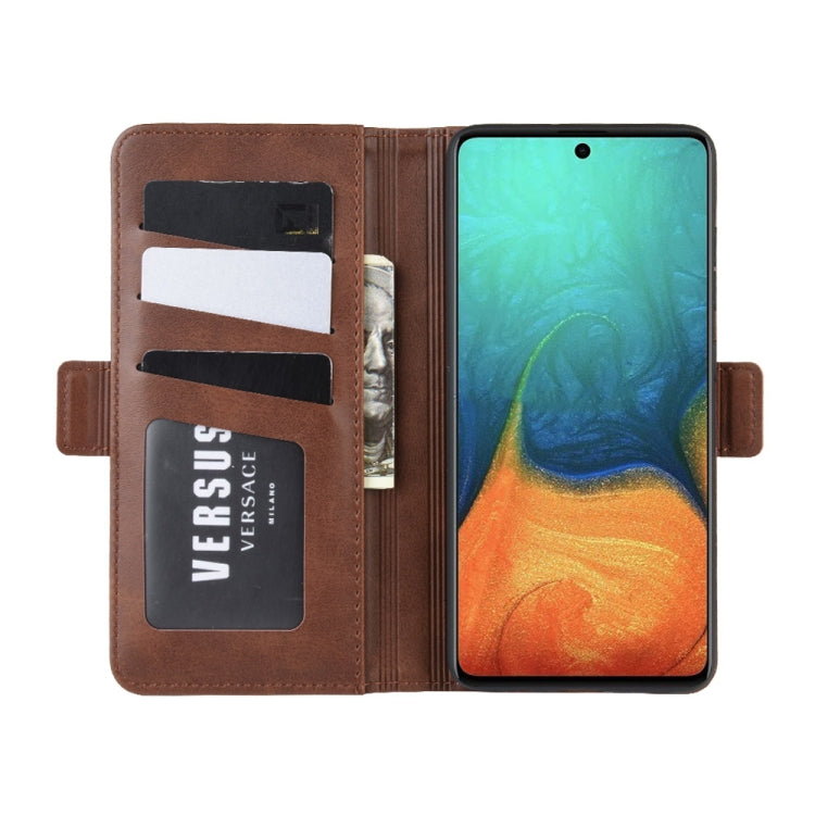 For Galaxy A71 Dual-side Magnetic Buckle Horizontal Flip Leather Case with Holder & Card Slots & Wallet