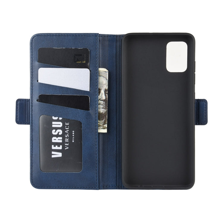 For Galaxy A71 Dual-side Magnetic Buckle Horizontal Flip Leather Case with Holder & Card Slots & Wallet