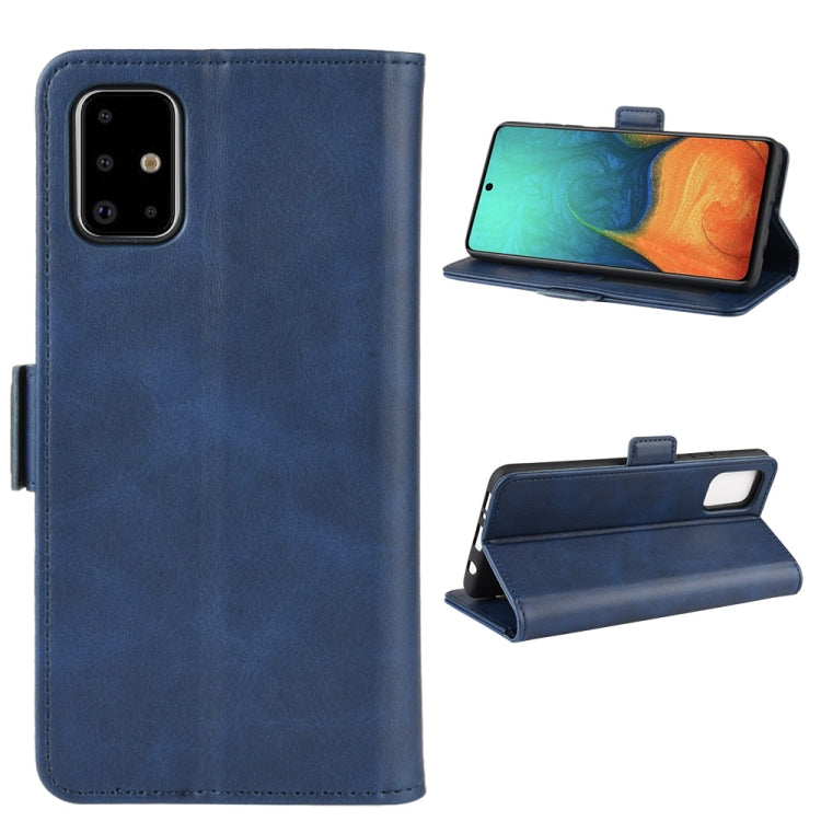 For Galaxy A71 Dual-side Magnetic Buckle Horizontal Flip Leather Case with Holder & Card Slots & Wallet