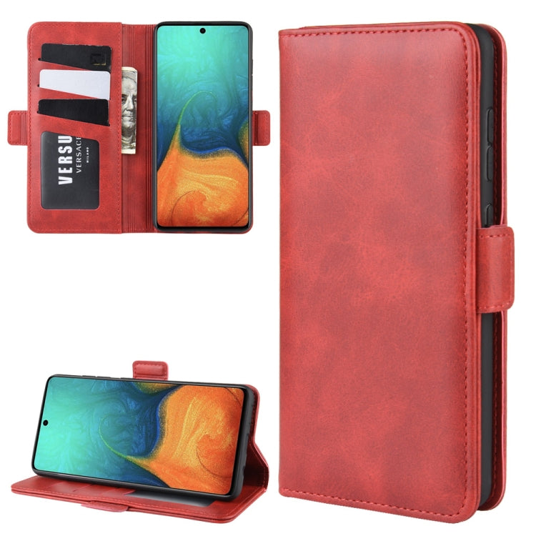 For Galaxy A71 Dual-side Magnetic Buckle Horizontal Flip Leather Case with Holder & Card Slots & Wallet