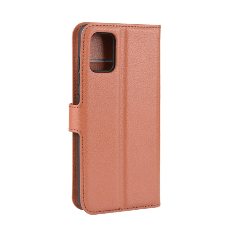 For Galaxy A71 Litchi Texture Horizontal Flip Protective Case with Holder & Card Slots & Wallet