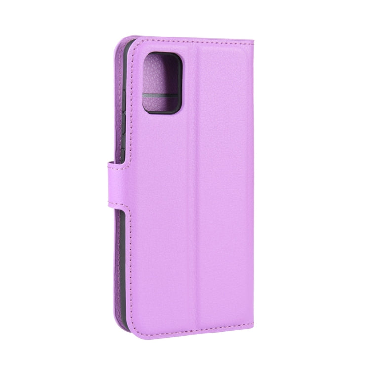 For Galaxy A71 Litchi Texture Horizontal Flip Protective Case with Holder & Card Slots & Wallet