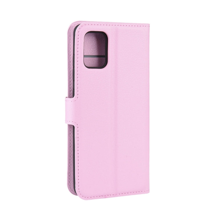 For Galaxy A71 Litchi Texture Horizontal Flip Protective Case with Holder & Card Slots & Wallet