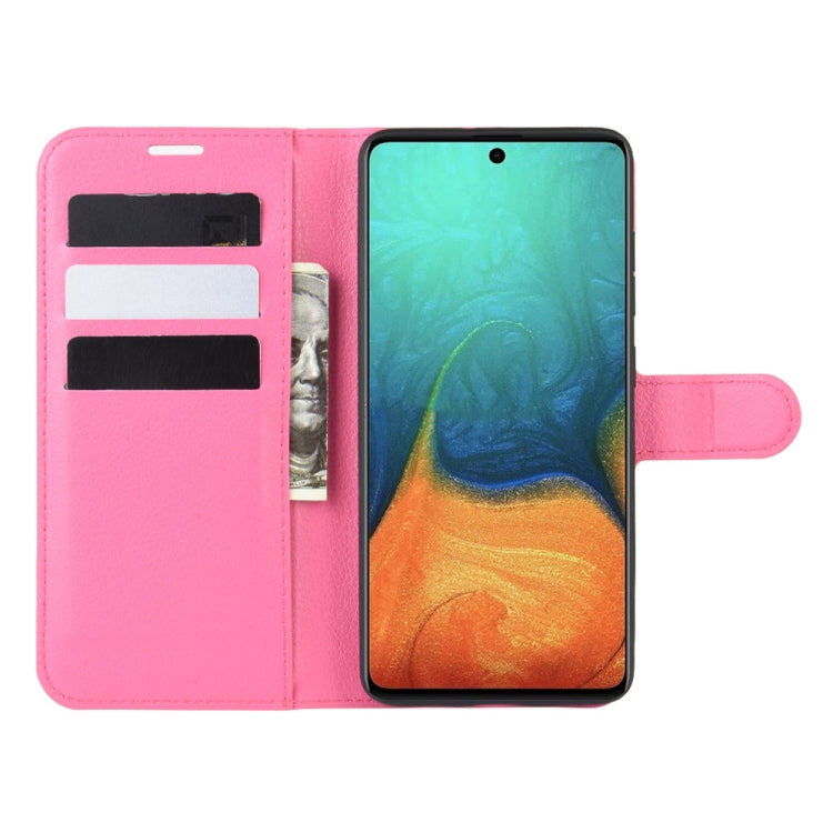 For Galaxy A71 Litchi Texture Horizontal Flip Protective Case with Holder & Card Slots & Wallet