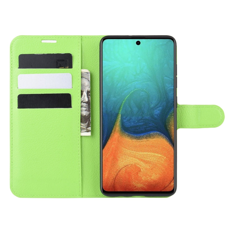 For Galaxy A71 Litchi Texture Horizontal Flip Protective Case with Holder & Card Slots & Wallet