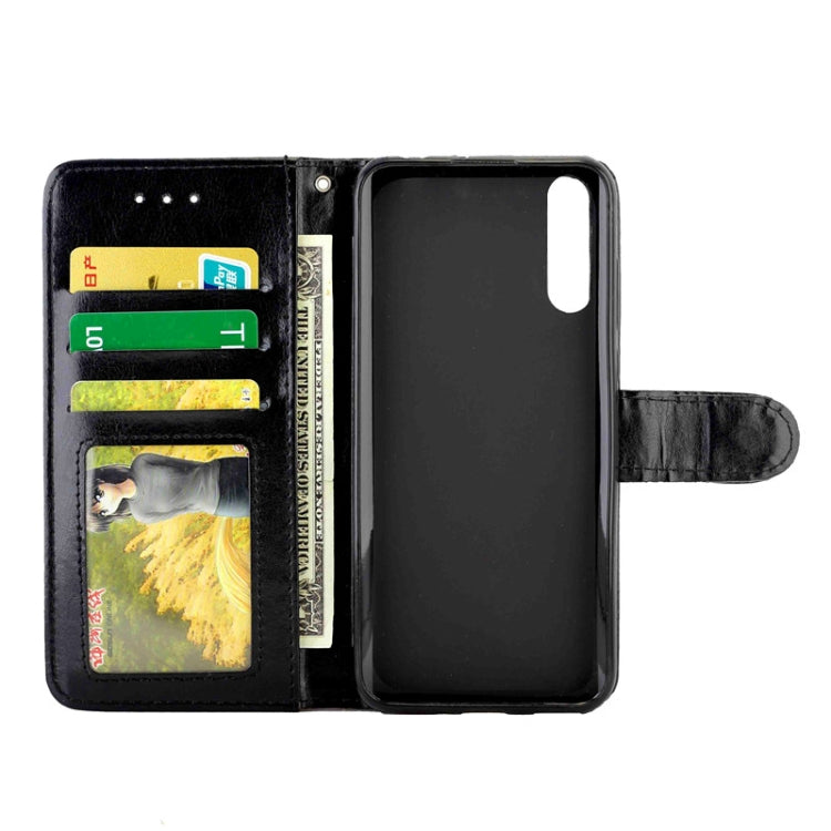 Huawei Enjoy 10S Crazy Horse Texture Leather Horizontal Flip Protective Case with Holder & Card Slots & Wallet & Photo Frame