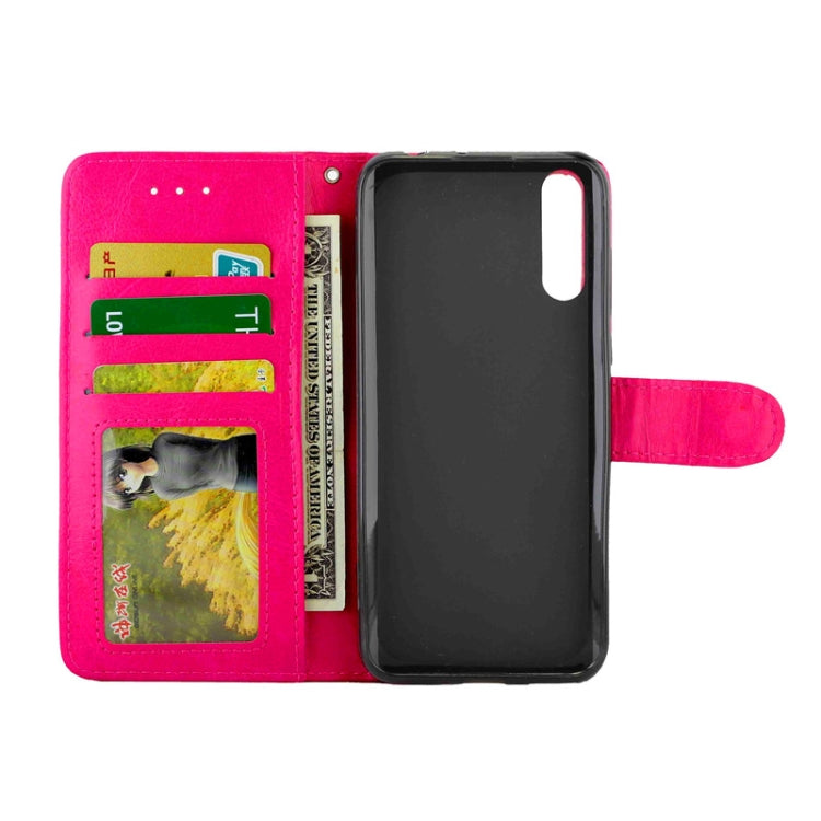 Huawei Enjoy 10S Crazy Horse Texture Leather Horizontal Flip Protective Case with Holder & Card Slots & Wallet & Photo Frame