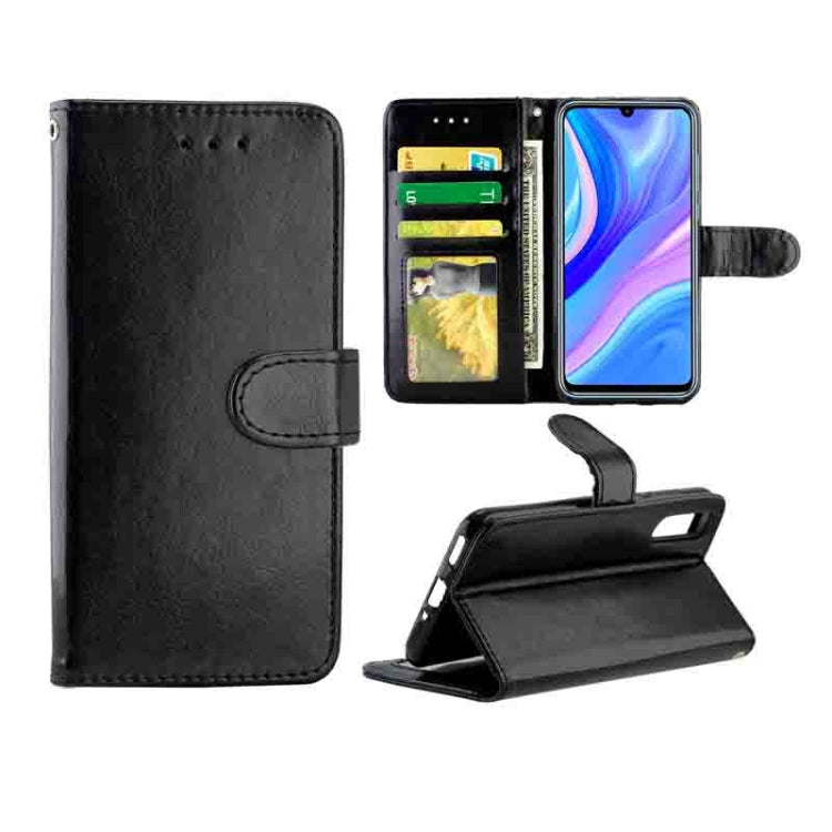 Huawei Enjoy 10 Crazy Horse Texture Leather Horizontal Flip Protective Case with Holder & Card Slots & Wallet & Photo Frame