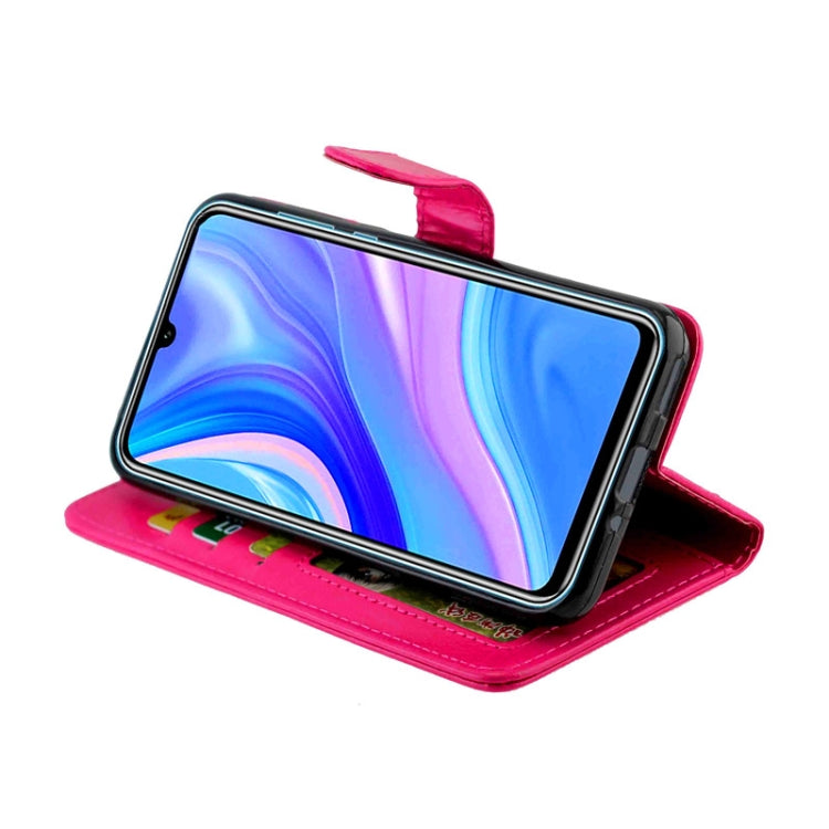 Huawei Enjoy 10 Crazy Horse Texture Leather Horizontal Flip Protective Case with Holder & Card Slots & Wallet & Photo Frame