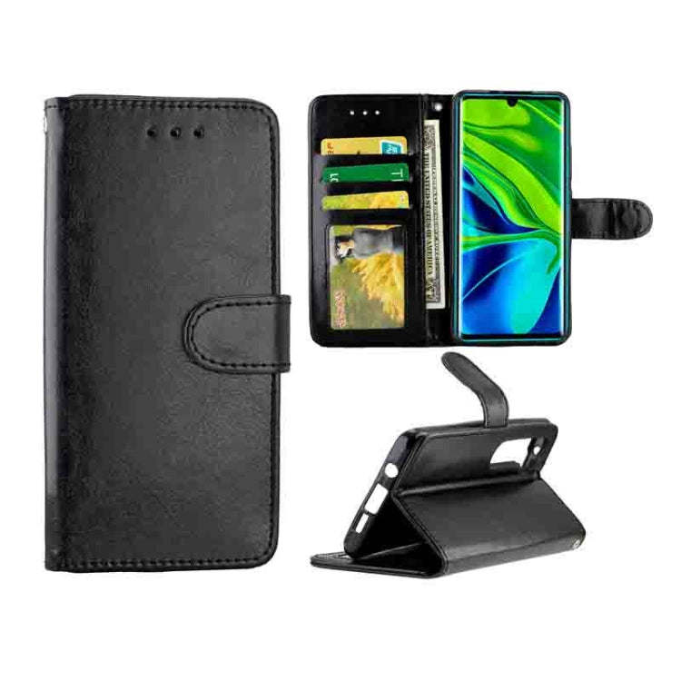 For Xiaomi Note10/CC9 Pro Crazy Horse Texture Leather Horizontal Flip Protective Case with Holder & Card Slots & Wallet & Photo Frame