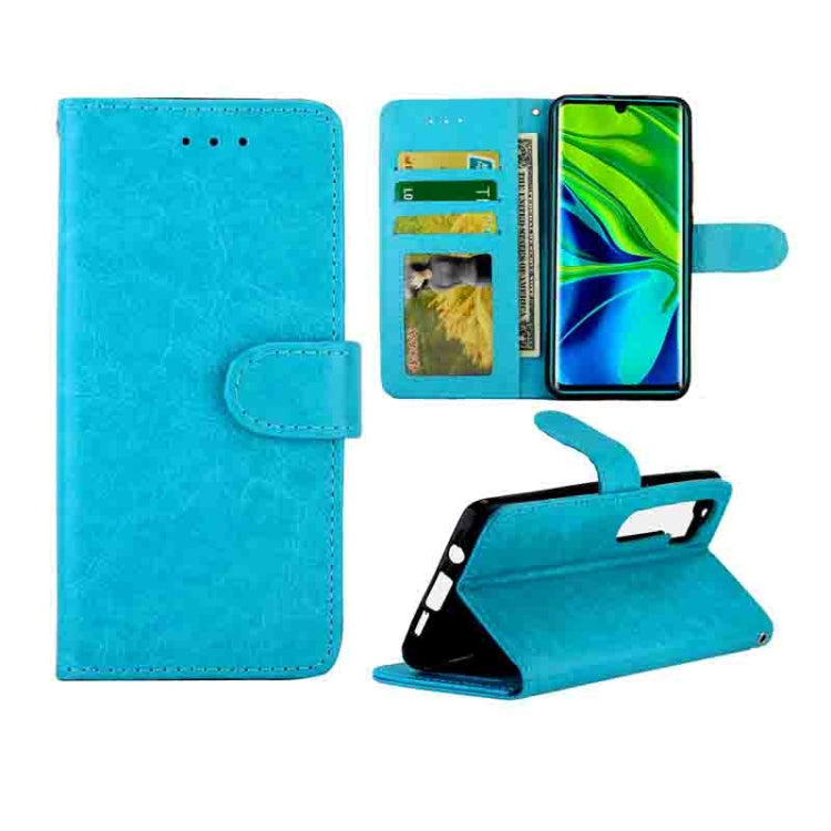 For Xiaomi Note10/CC9 Pro Crazy Horse Texture Leather Horizontal Flip Protective Case with Holder & Card Slots & Wallet & Photo Frame