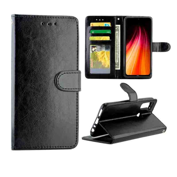 For Xiaomi Redmi Note 8T Crazy Horse Texture Leather Horizontal Flip Protective Case with Holder & Card Slots & Wallet & Photo Frame