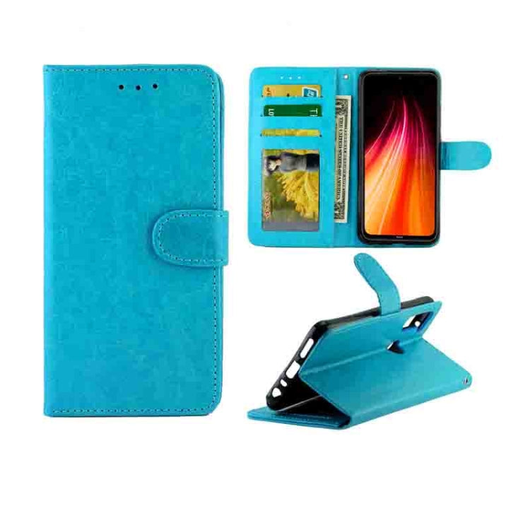 For Xiaomi Redmi Note 8T Crazy Horse Texture Leather Horizontal Flip Protective Case with Holder & Card Slots & Wallet & Photo Frame