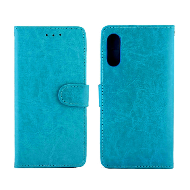 For  Galaxy A30s/A50 Crazy Horse Texture Leather Horizontal Flip Protective Case with Holder & Card Slots & Wallet & Photo Frame