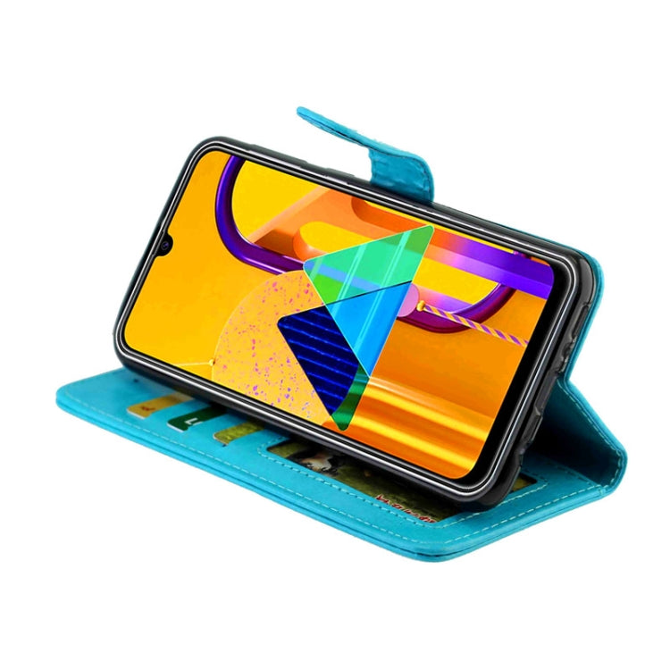 For Galaxy M30s Crazy Horse Texture Leather Horizontal Flip Protective Case with Holder & Card Slots & Wallet & Photo Frame