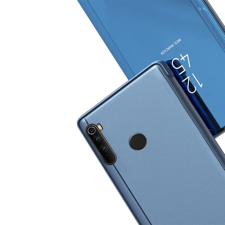 For Xiaomi Redmi Note 8T Plated Mirror Horizontal Flip Leather with Stand Mobile Phone Holster