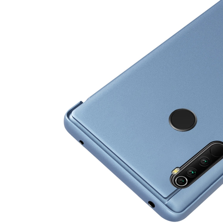 For Xiaomi Redmi Note 8T Plated Mirror Horizontal Flip Leather with Stand Mobile Phone Holster