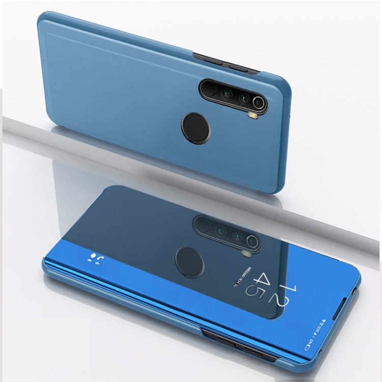 For Xiaomi Redmi Note 8T Plated Mirror Horizontal Flip Leather with Stand Mobile Phone Holster