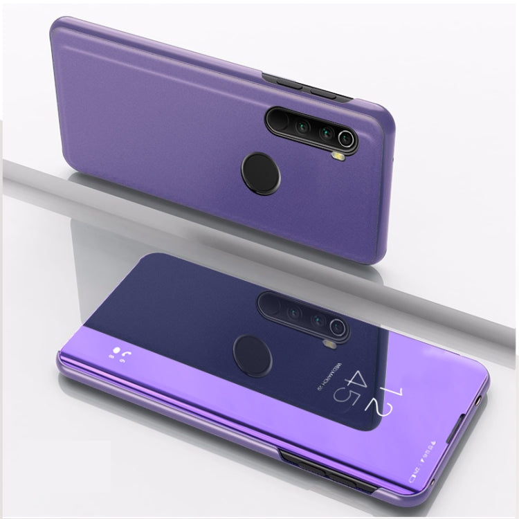 For Xiaomi Redmi Note 8T Plated Mirror Horizontal Flip Leather with Stand Mobile Phone Holster