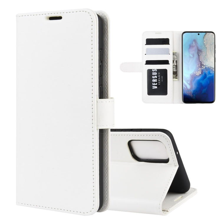 For Galaxy S20 R64 Texture Single Horizontal Flip Protective Case with Holder & Card Slots & Wallet& Photo Frame