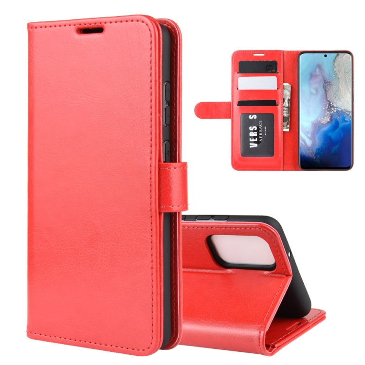 For Galaxy S20 R64 Texture Single Horizontal Flip Protective Case with Holder & Card Slots & Wallet& Photo Frame