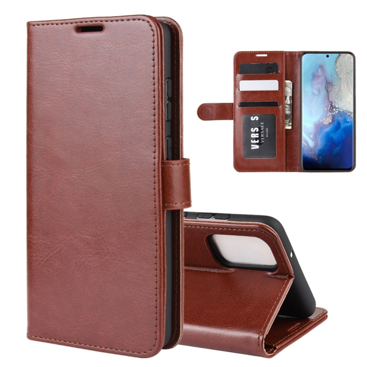 For Galaxy S20 R64 Texture Single Horizontal Flip Protective Case with Holder & Card Slots & Wallet& Photo Frame