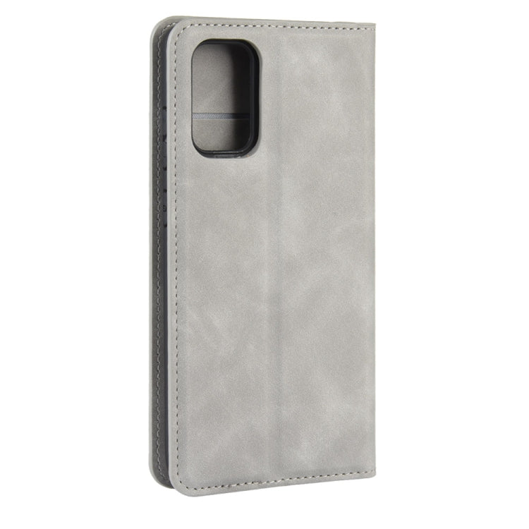 For Galaxy S20+ Retro-skin Business Magnetic Suction Leather Case with Holder & Card Slots & Wallet