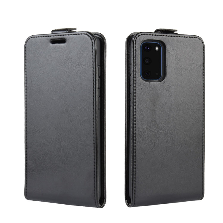 For Galaxy S20 R64 Texture Single Vertical Flip Leather Protective Case with Card Slots & Photo Frame