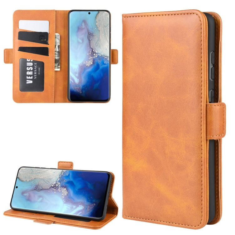 For Galaxy S20 Dual-side Magnetic Buckle Horizontal Flip Leather Case with Holder & Card Slots & Wallet