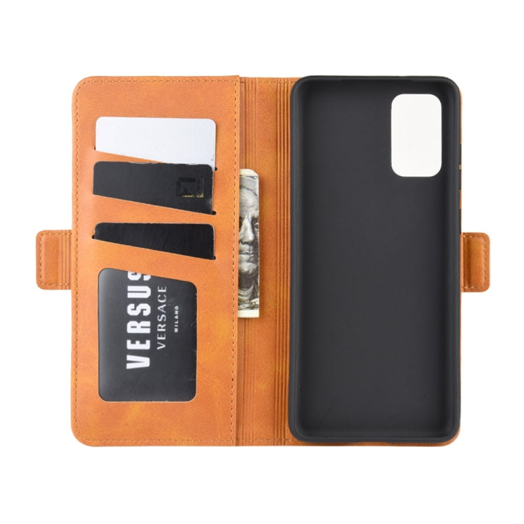 For Galaxy S20 Dual-side Magnetic Buckle Horizontal Flip Leather Case with Holder & Card Slots & Wallet