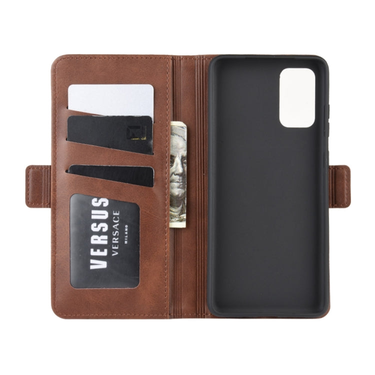 For Galaxy S20 Dual-side Magnetic Buckle Horizontal Flip Leather Case with Holder & Card Slots & Wallet