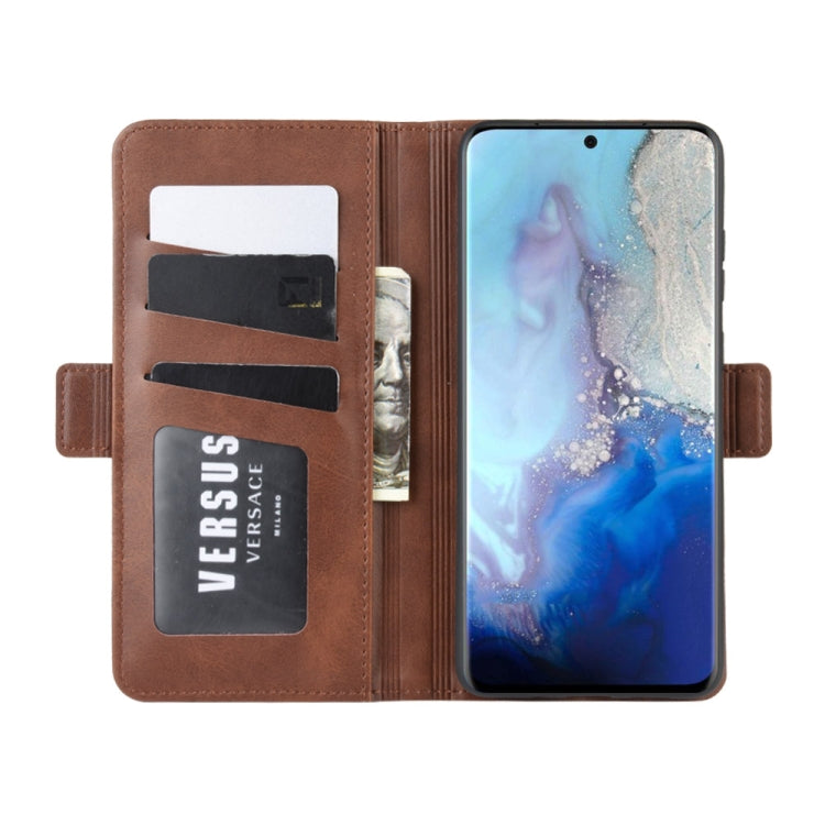 For Galaxy S20 Dual-side Magnetic Buckle Horizontal Flip Leather Case with Holder & Card Slots & Wallet