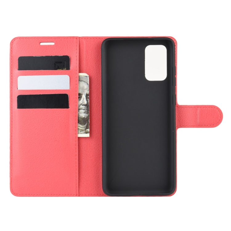 For Galaxy S20 Litchi Texture Horizontal Flip Protective Case with Holder & Card Slots & Wallet