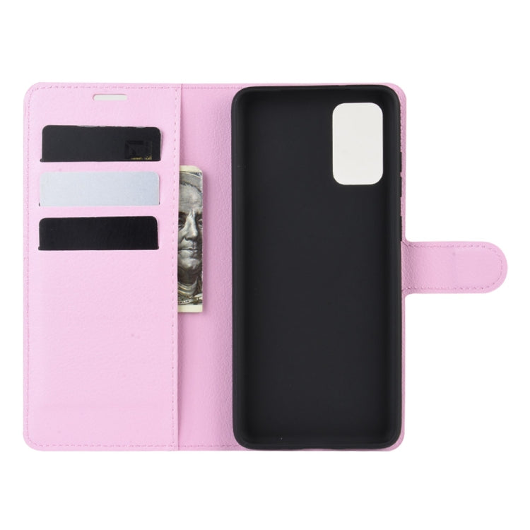 For Galaxy S20 Litchi Texture Horizontal Flip Protective Case with Holder & Card Slots & Wallet