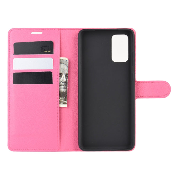 For Galaxy S20 Litchi Texture Horizontal Flip Protective Case with Holder & Card Slots & Wallet