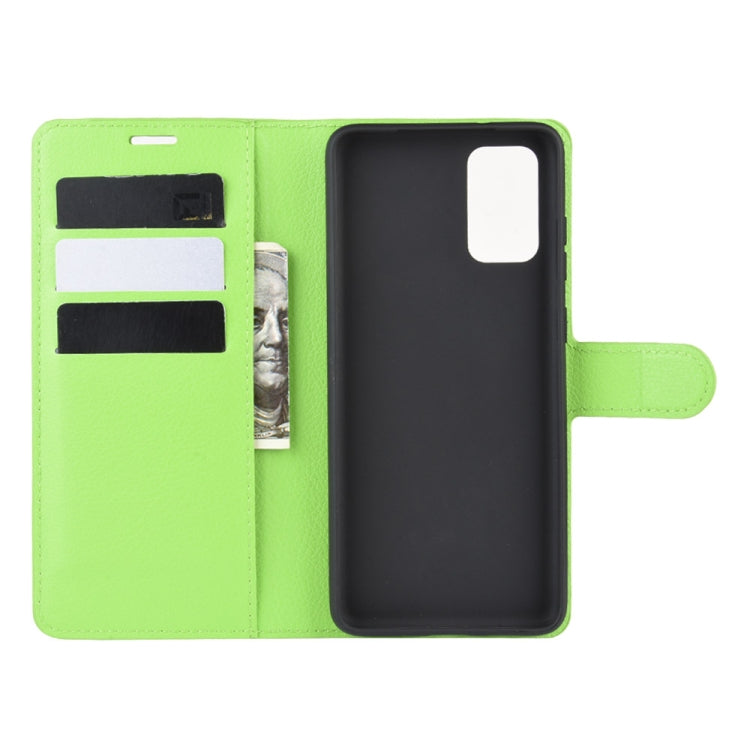 For Galaxy S20 Litchi Texture Horizontal Flip Protective Case with Holder & Card Slots & Wallet