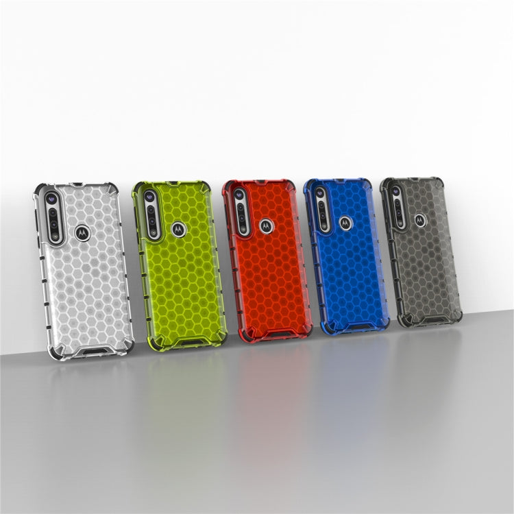For Motorola Moto G8 Plus Shockproof Honeycomb PC + TPU Case